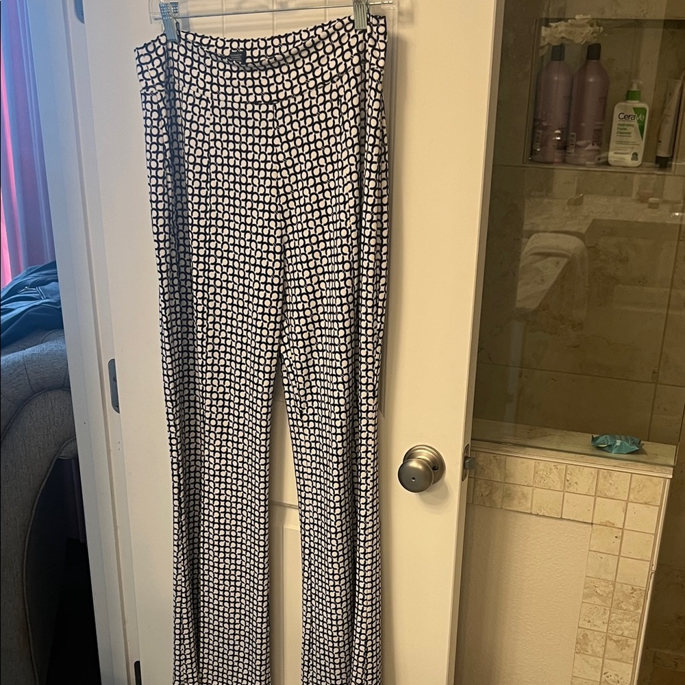 Clara Sun Woo Stylish Black and White Women's Pants